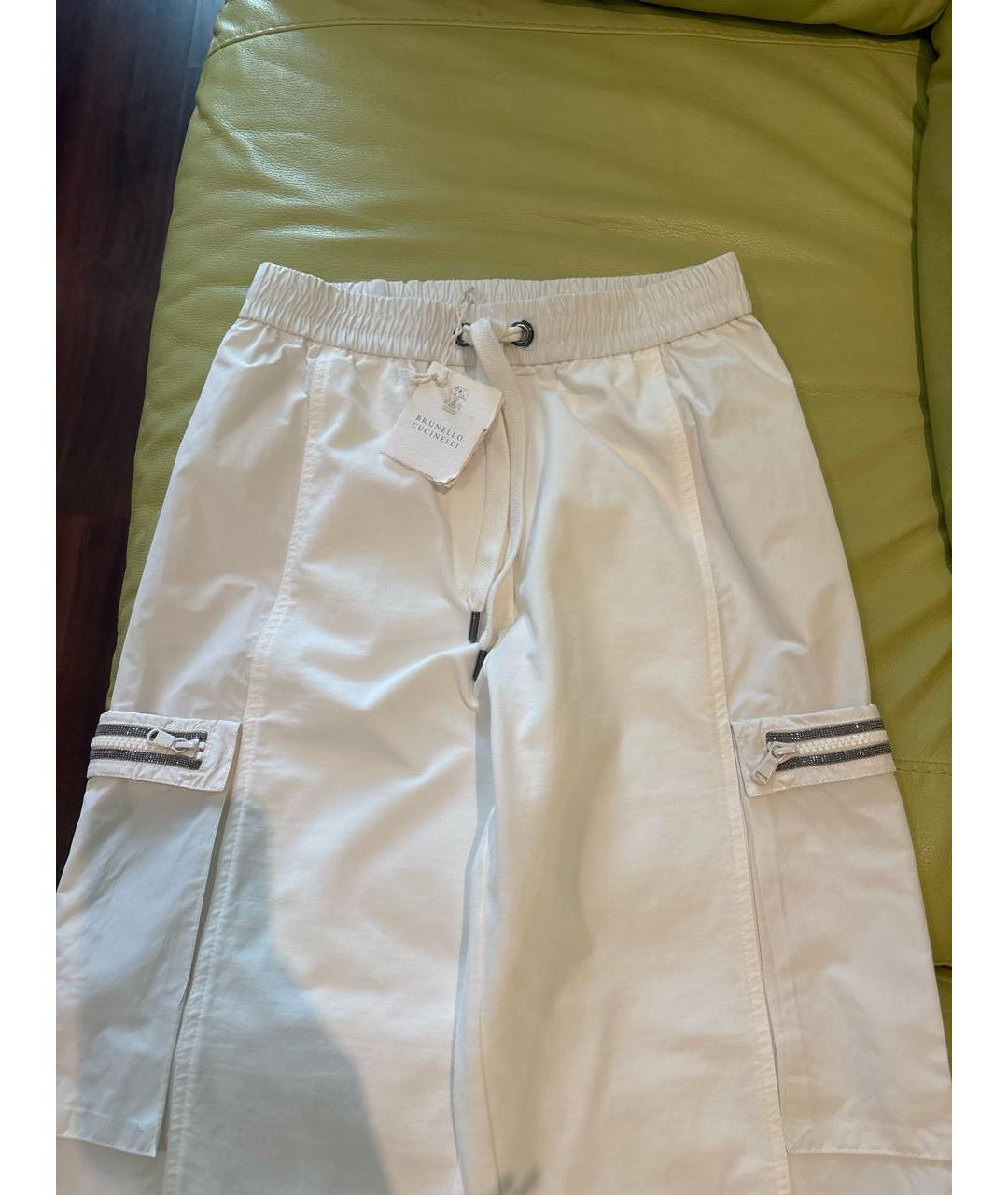 BRUNELLO CUCINELLI Белый хлопковый костюм с брюками, фото 3