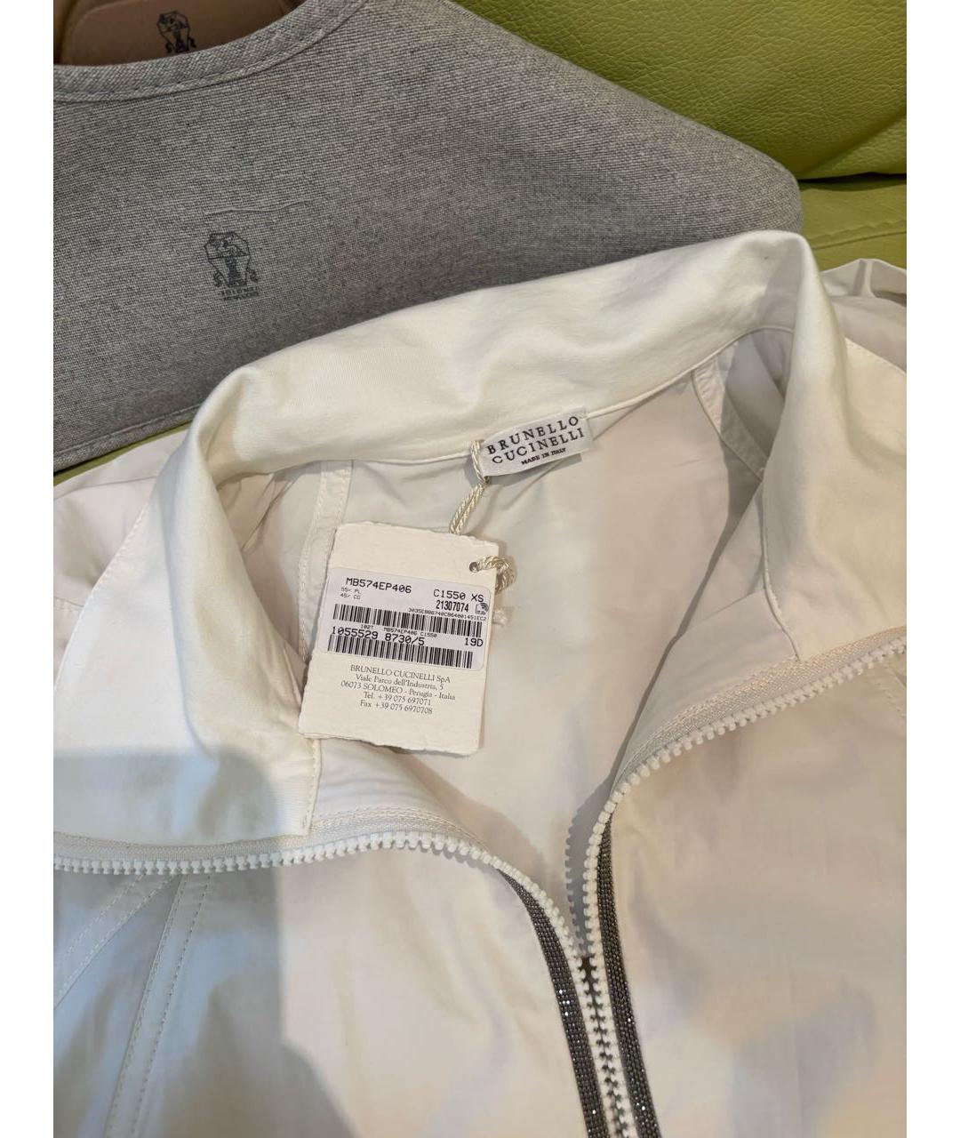 BRUNELLO CUCINELLI Белый хлопковый костюм с брюками, фото 4