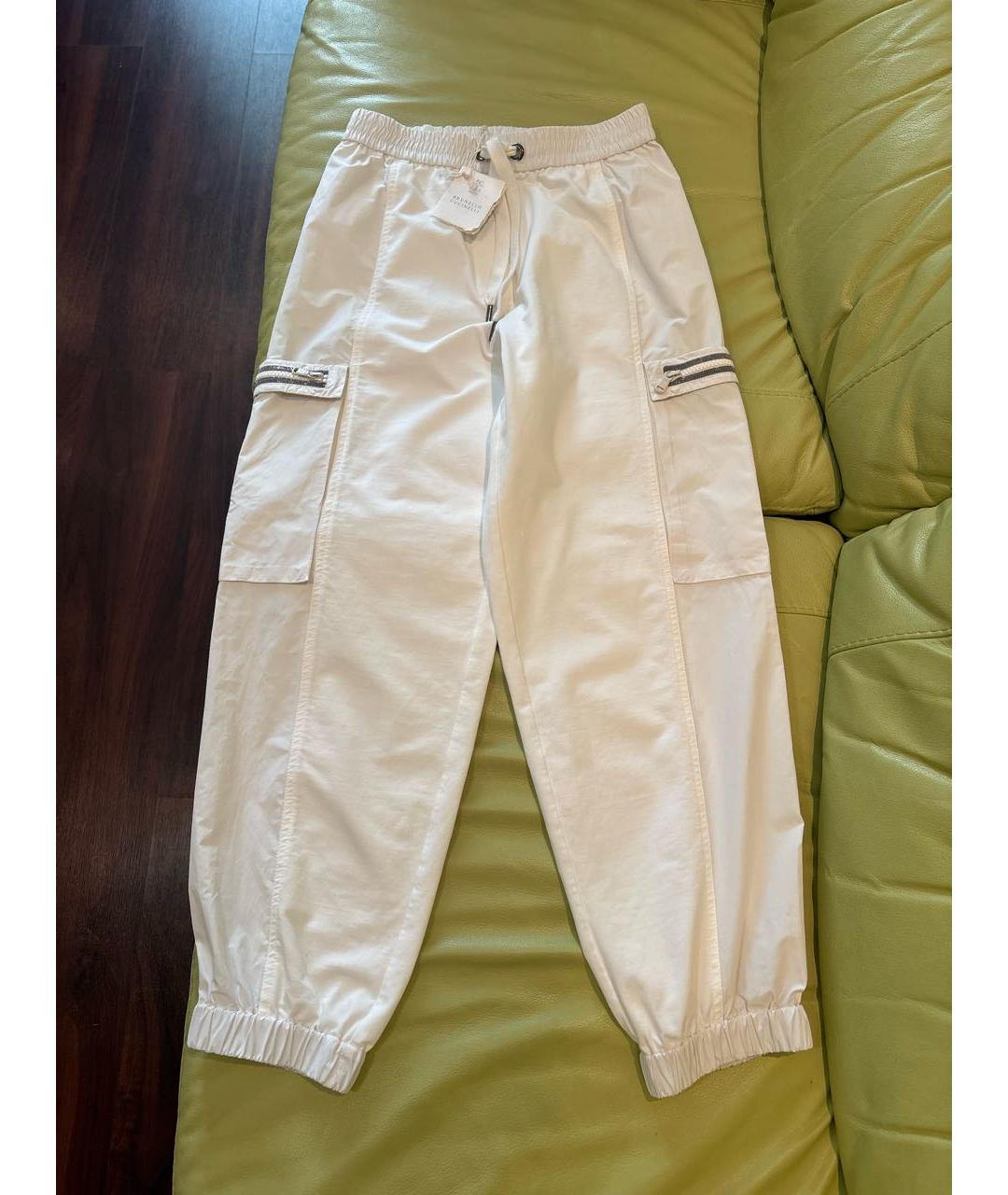 BRUNELLO CUCINELLI Белый хлопковый костюм с брюками, фото 2