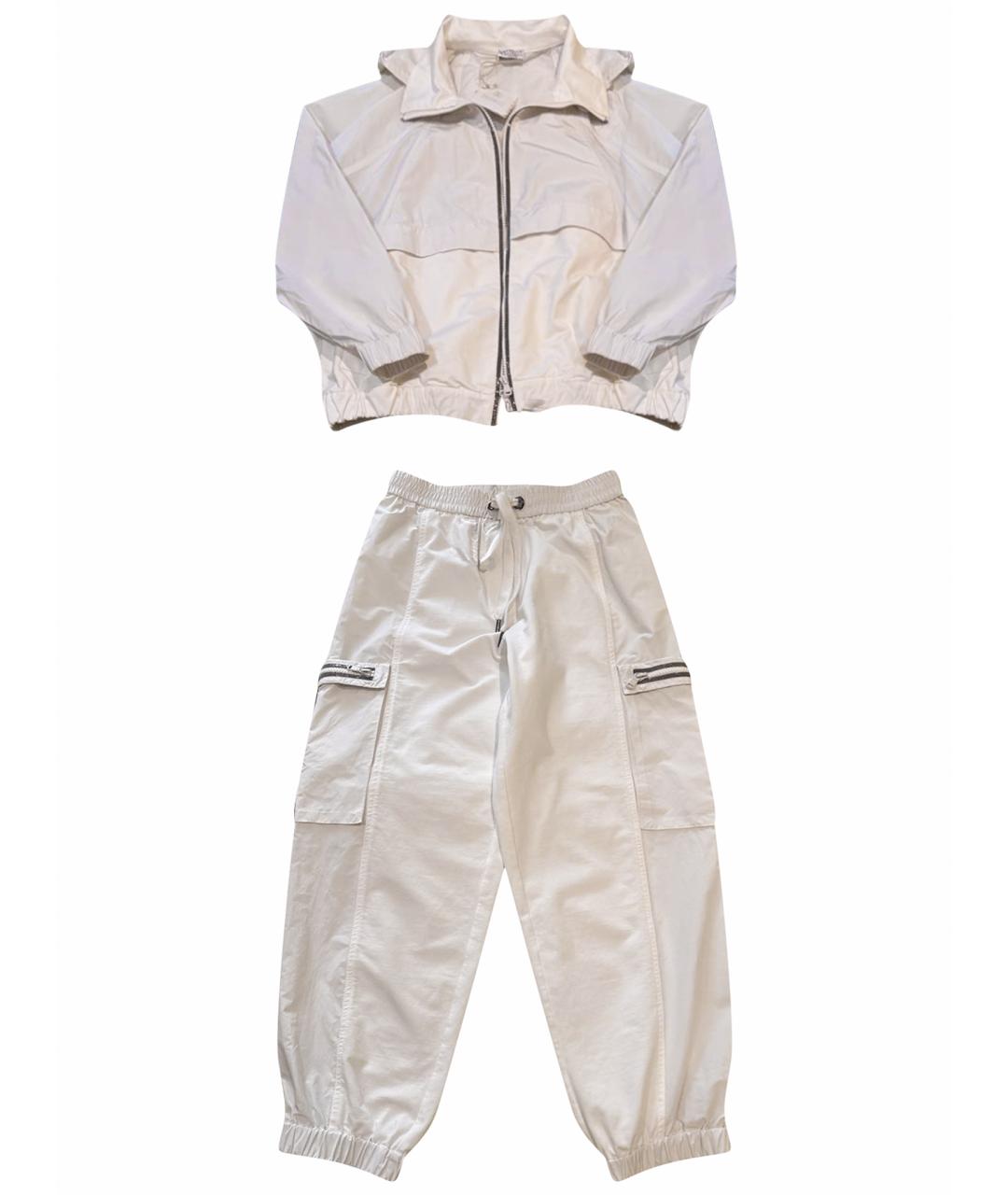 BRUNELLO CUCINELLI Белый хлопковый костюм с брюками, фото 1