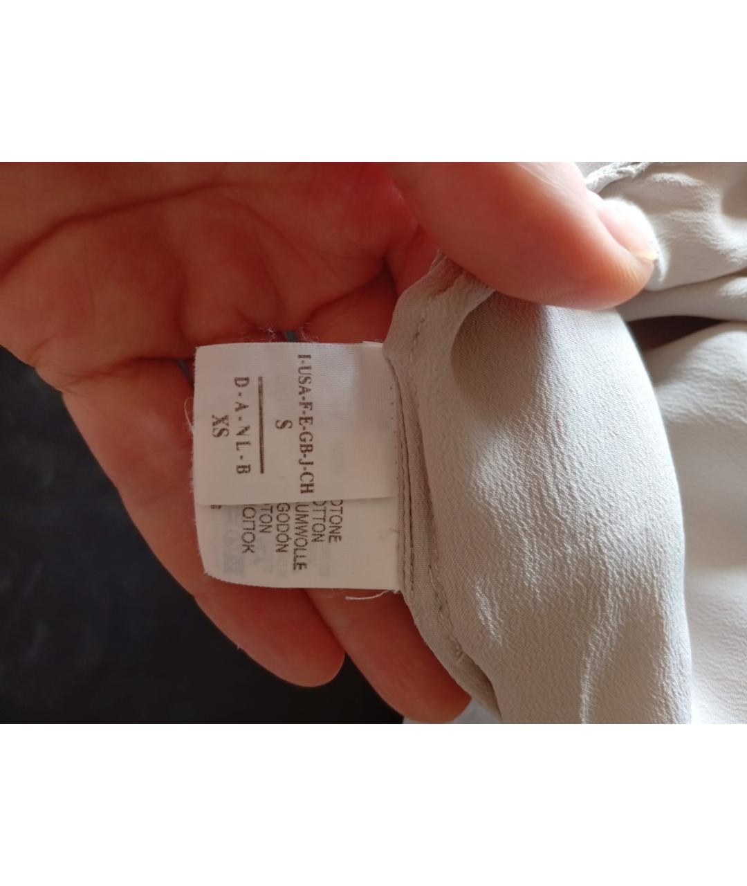 BRUNELLO CUCINELLI Серое хлопковое повседневное платье, фото 5