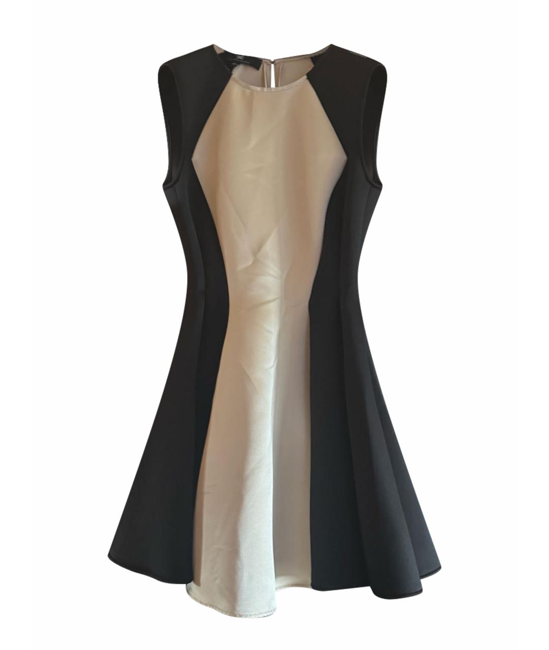 ELISABETTA FRANCHI Мульти атласное коктейльное платье, фото 1