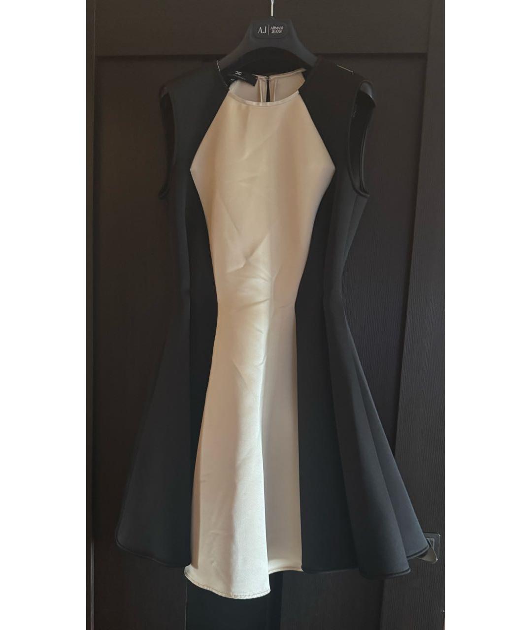 ELISABETTA FRANCHI Мульти атласное коктейльное платье, фото 5