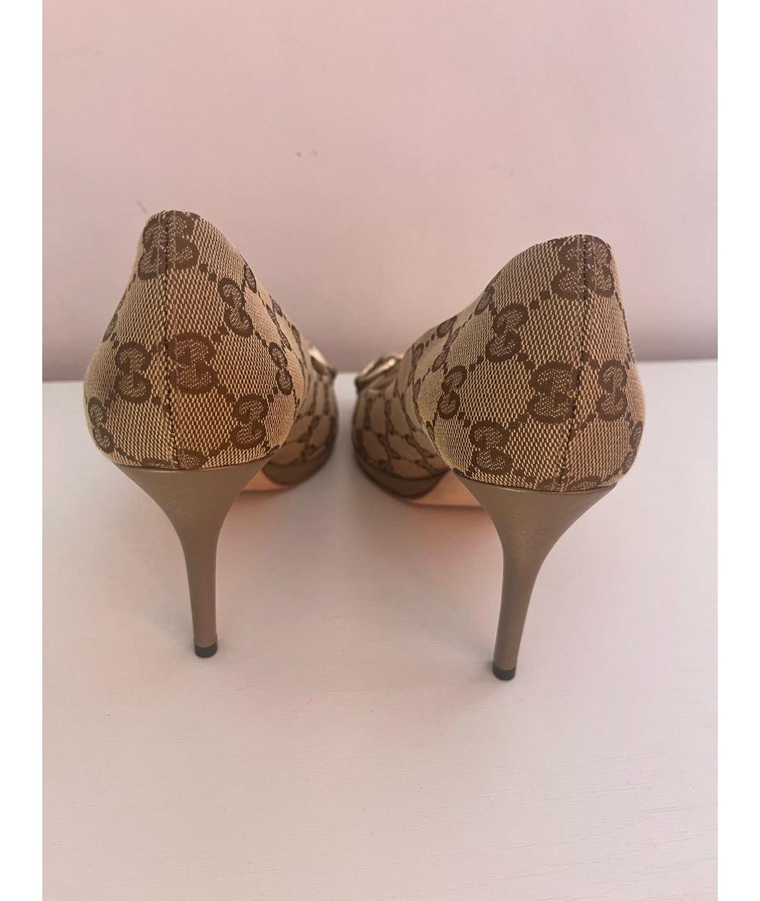 GUCCI Бежевые туфли, фото 3