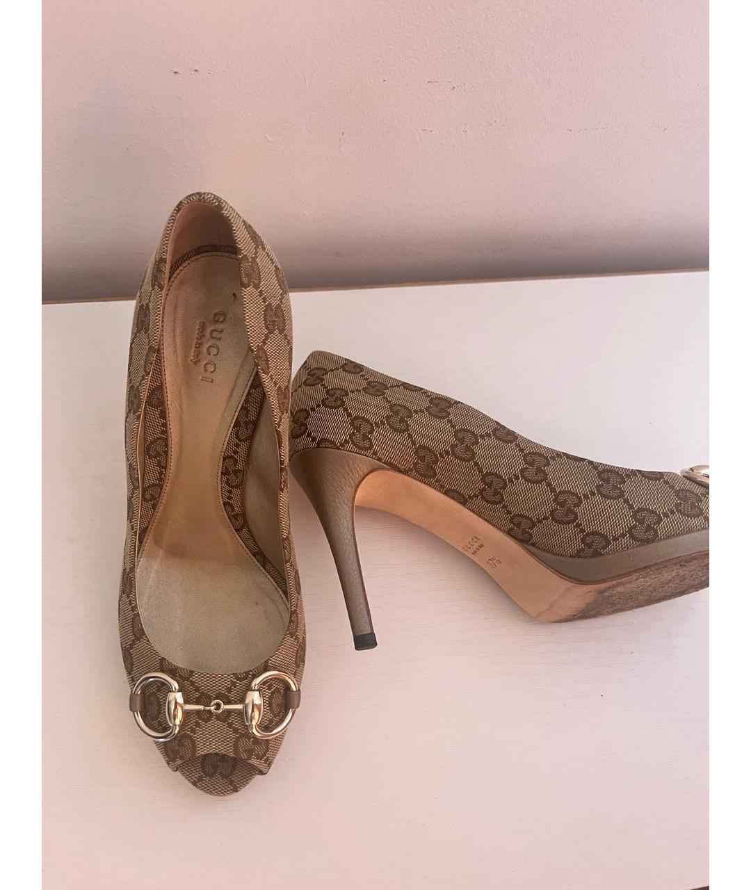 GUCCI Бежевые туфли, фото 2