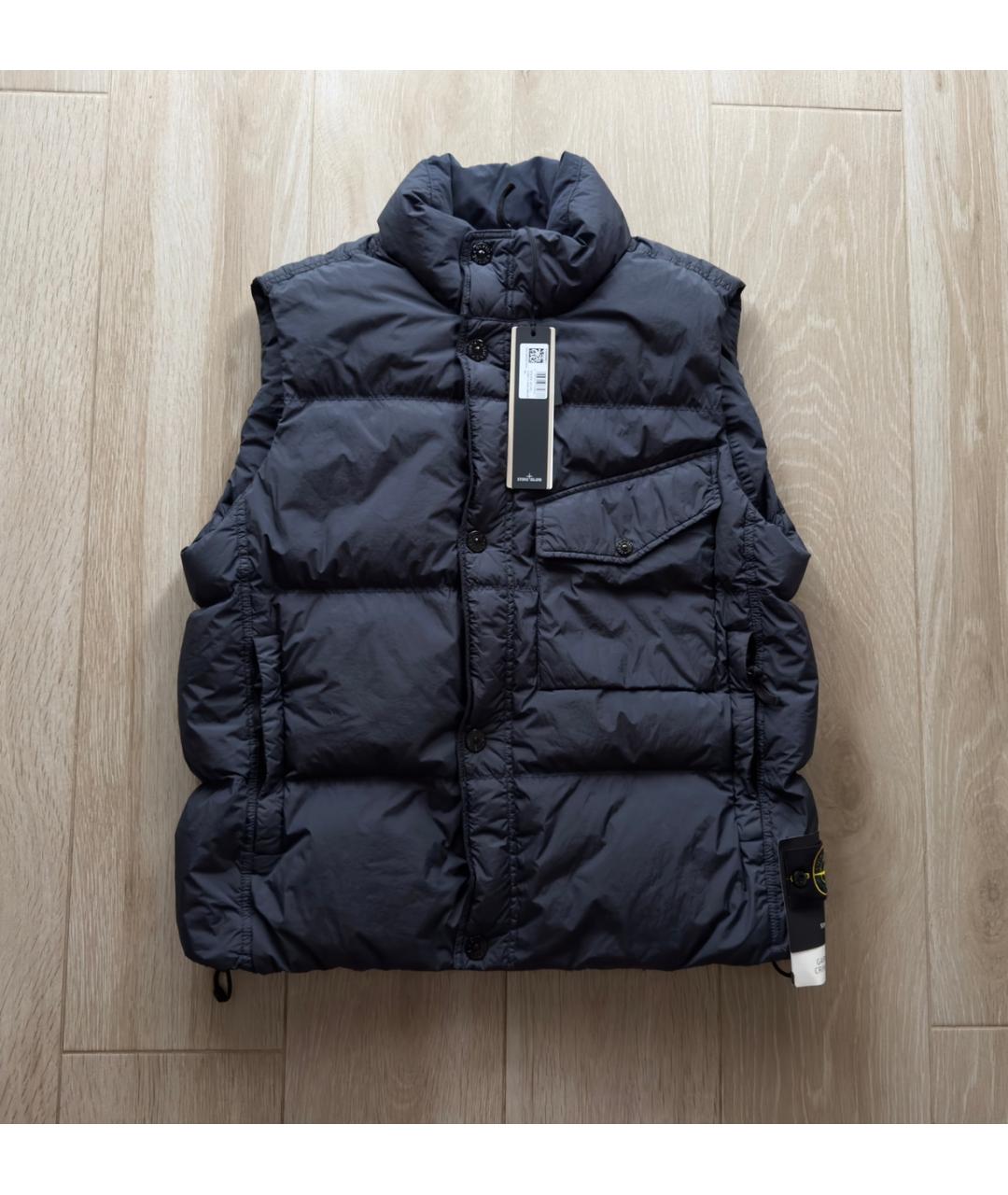 STONE ISLAND Синий полиамидовый жилет, фото 2