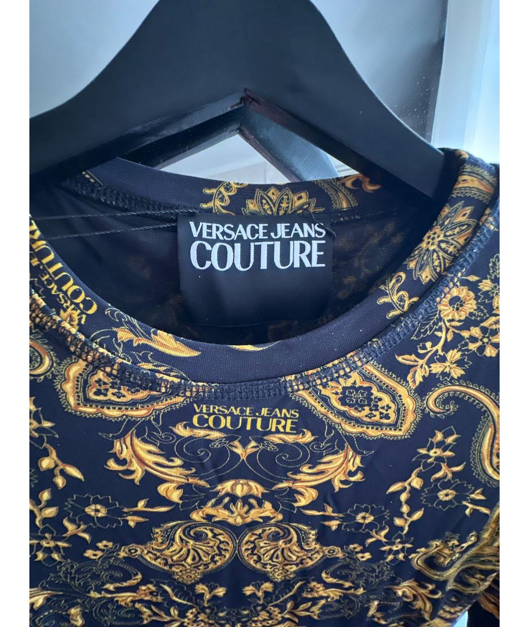 VERSACE Мульти вискозное платье, фото 6