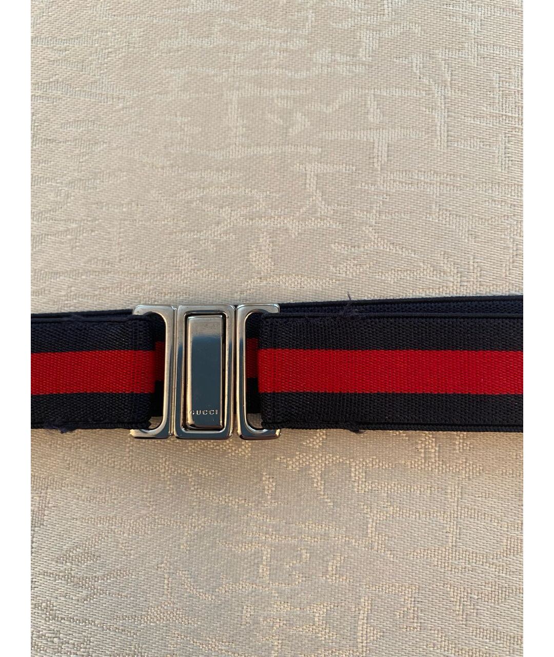 GUCCI Темно-синий резиновый ремень, фото 2