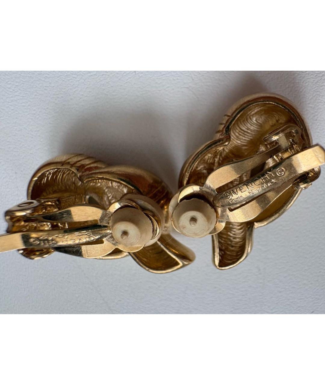 GIVENCHY Золотые металлические клипсы, фото 4