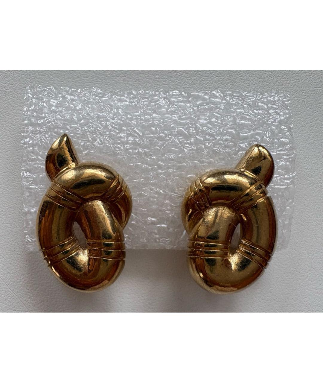 GIVENCHY Золотые металлические клипсы, фото 7