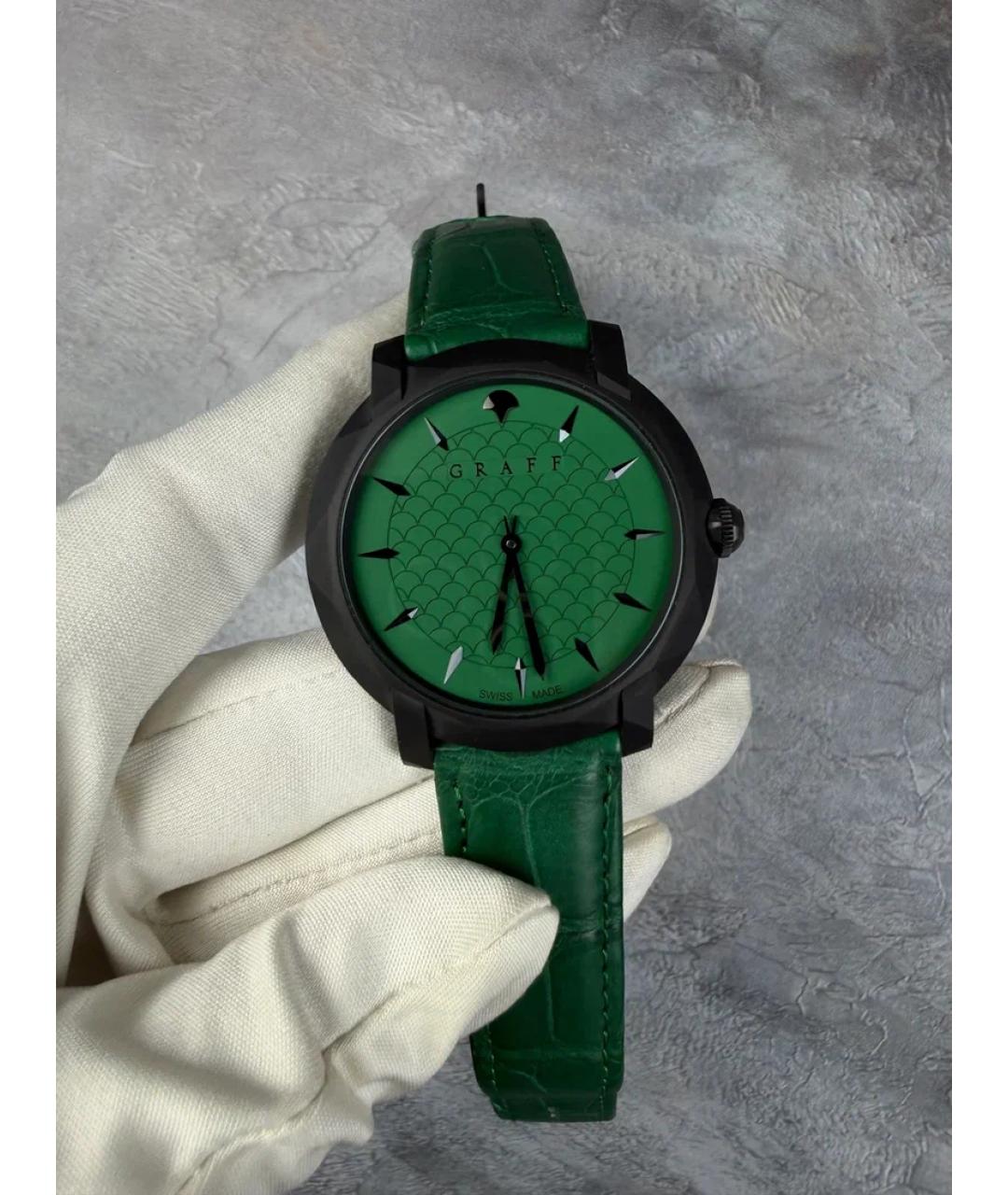 GRAFF Зеленые металлические часы, фото 3