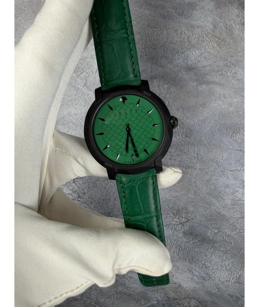 GRAFF Зеленые металлические часы, фото 2