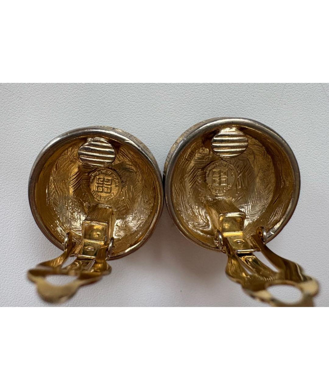 GIVENCHY Золотые металлические клипсы, фото 3