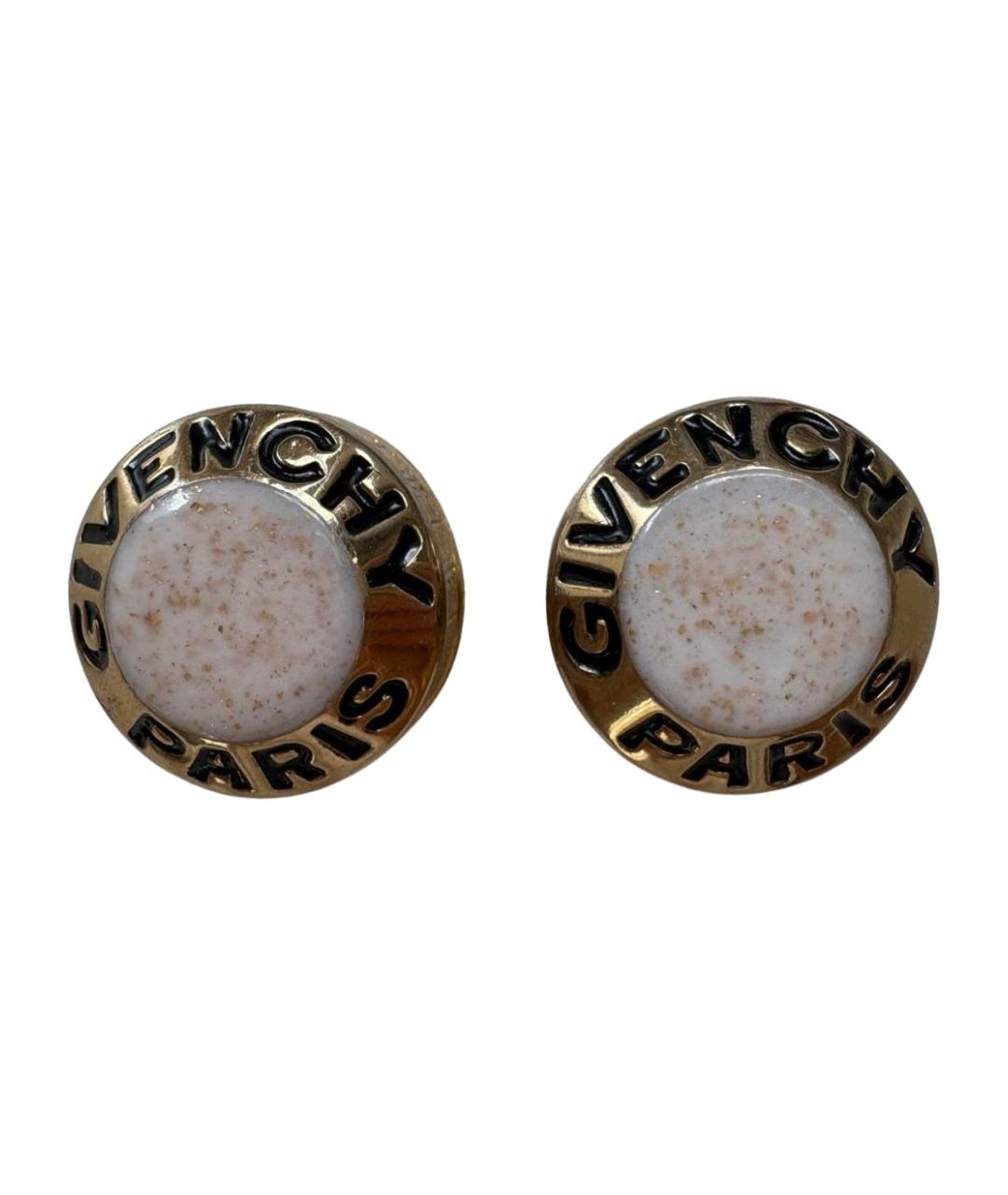 GIVENCHY Золотые металлические клипсы, фото 1
