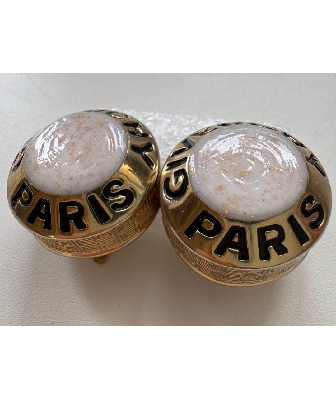 GIVENCHY Золотые металлические клипсы, фото 2