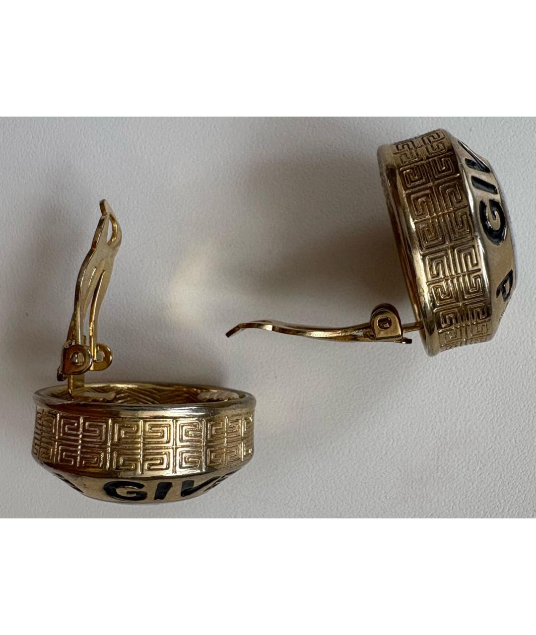 GIVENCHY Золотые металлические клипсы, фото 4