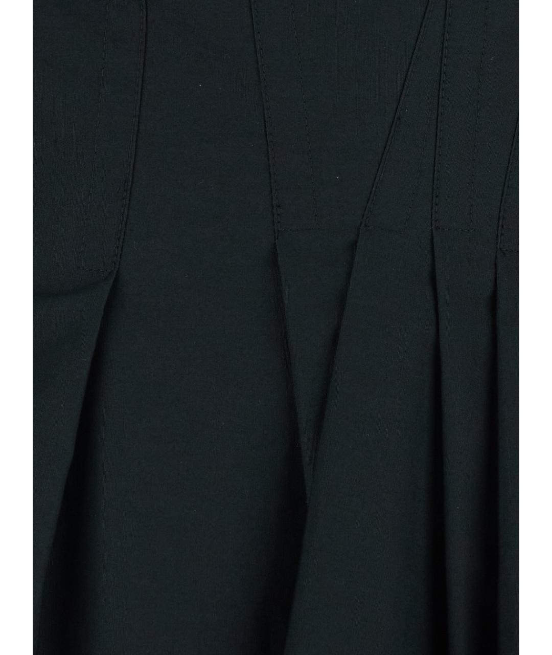 SPORTMAX Черное хлопковое повседневное платье, фото 3