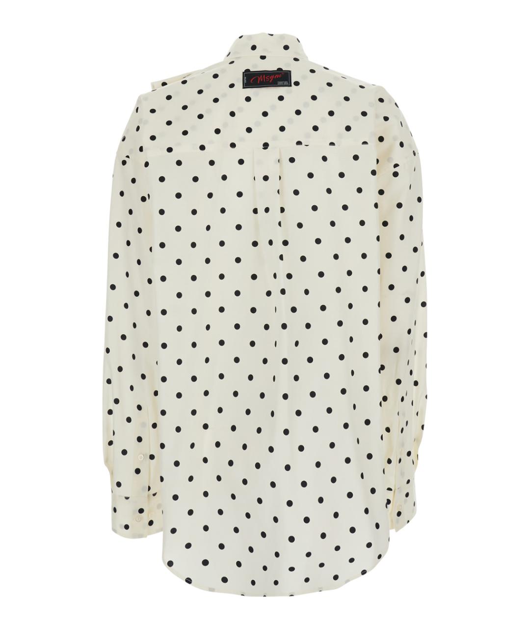 MSGM Белая хлопковая рубашка, фото 2