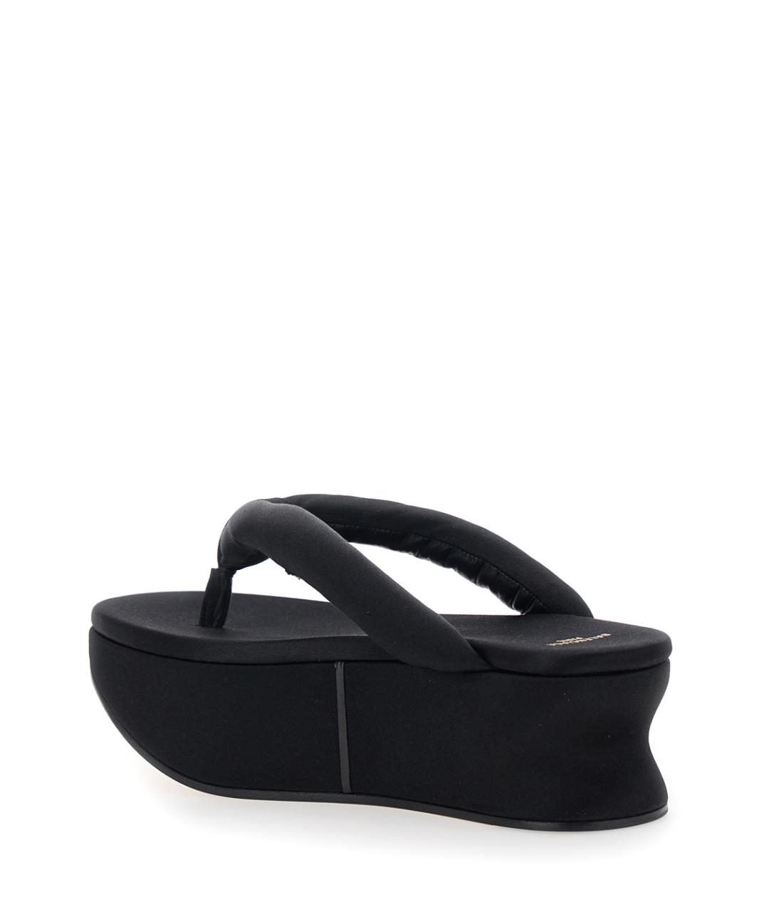 BALENCIAGA Черные текстильные сабо, фото 3