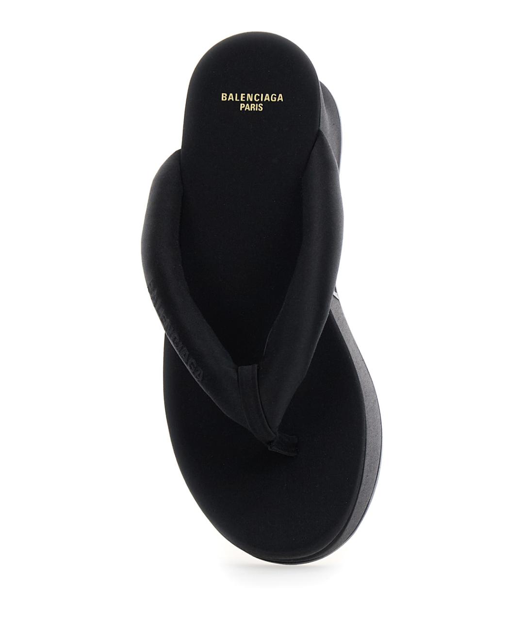 BALENCIAGA Черные текстильные сабо, фото 4