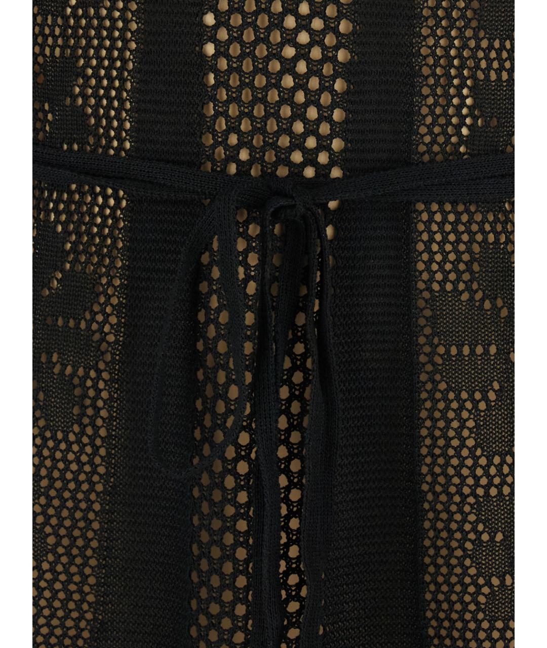 TWIN-SET Черное вискозное повседневное платье, фото 3