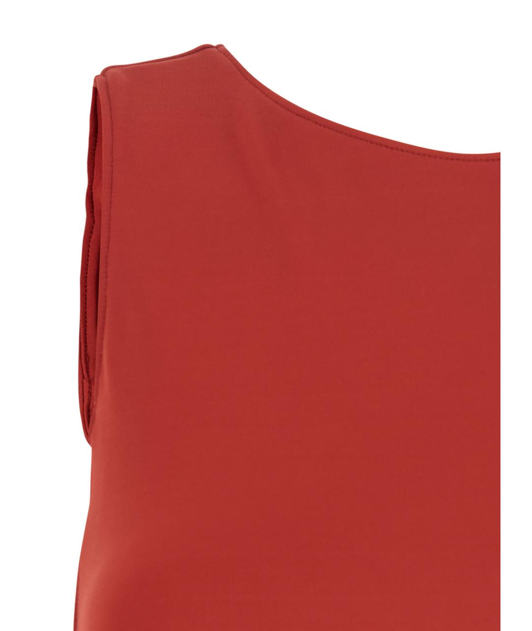 MAXMARA PURE Красное вискозное повседневное платье, фото 3
