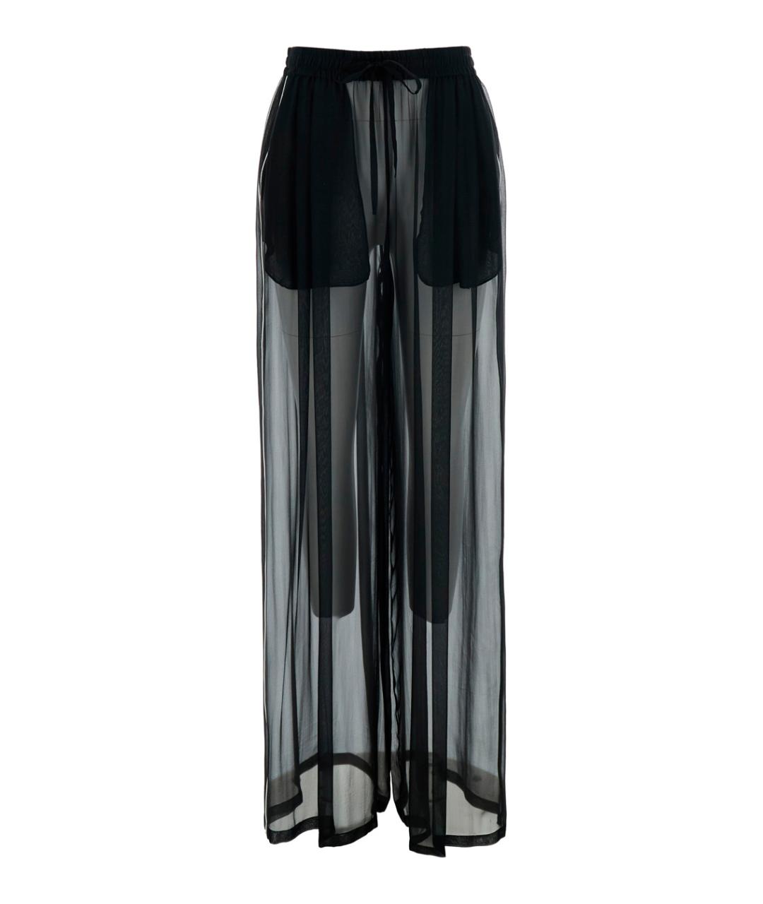 DOLCE&GABBANA Черные шифоновые брюки широкие, фото 1