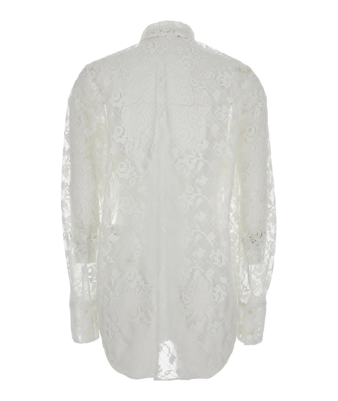 MSGM Белая полиэстеровая рубашка, фото 2