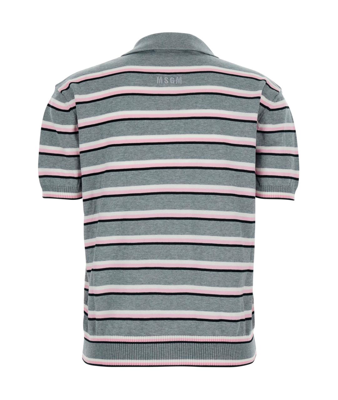 MSGM Серая хлопковая футболка, фото 2