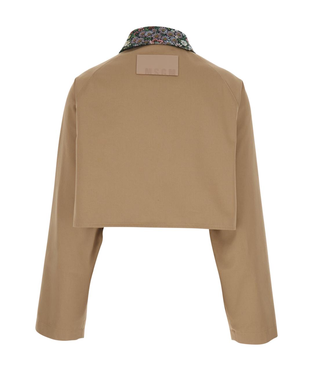 MSGM Бежевая хлопковая куртка, фото 2
