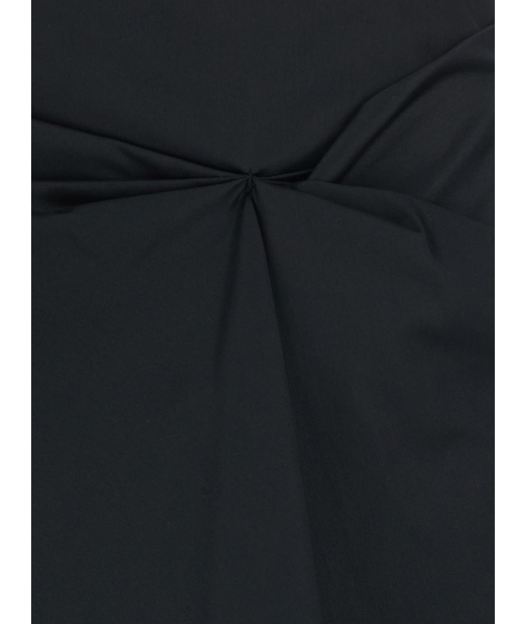 MAX MARA Черная хлопковая юбка миди, фото 3