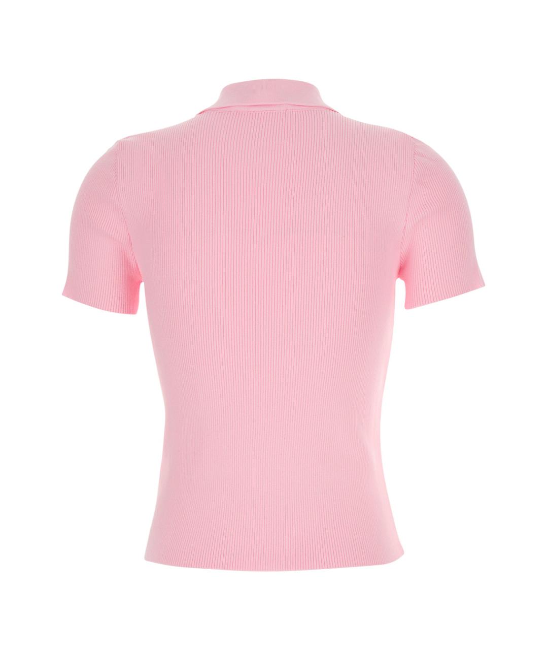 MSGM Розовая вискозная футболка, фото 2