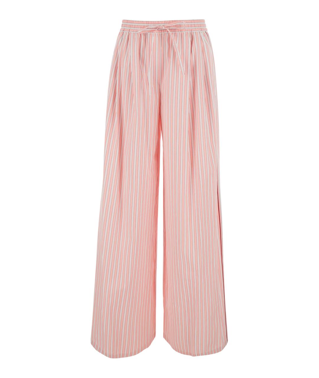 DOLCE&GABBANA Розовые прямые брюки, фото 1