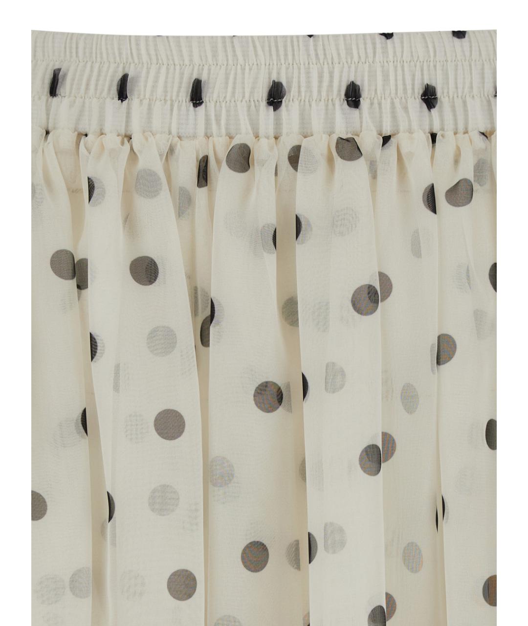 MSGM Белые прямые брюки, фото 3