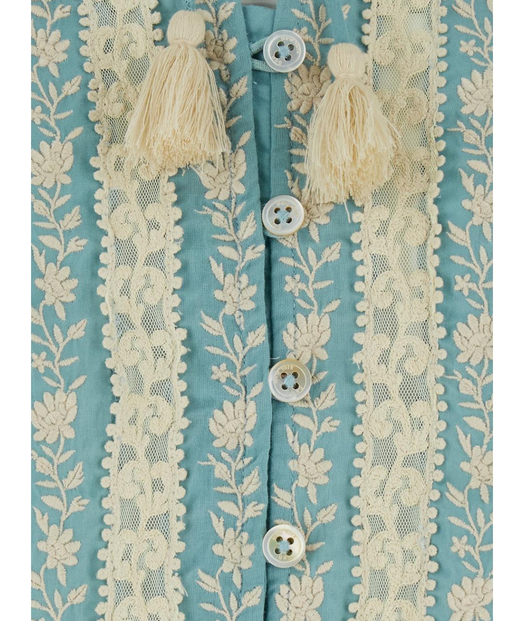 SEA NYC Голубая хлопковая рубашка, фото 3