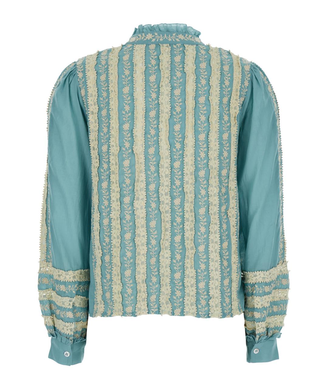 SEA NYC Голубая хлопковая рубашка, фото 2