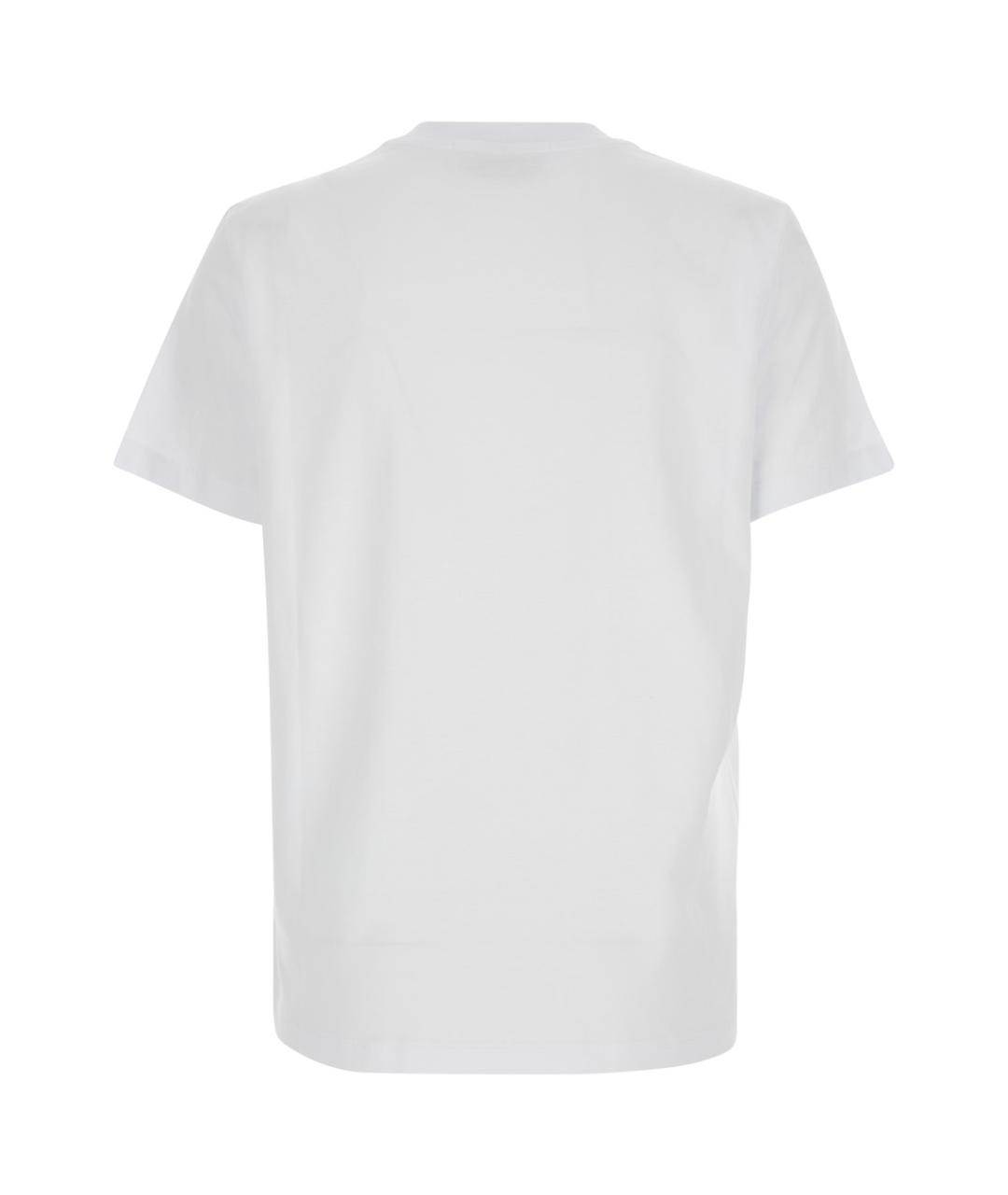 MSGM Белая хлопковая футболка, фото 2