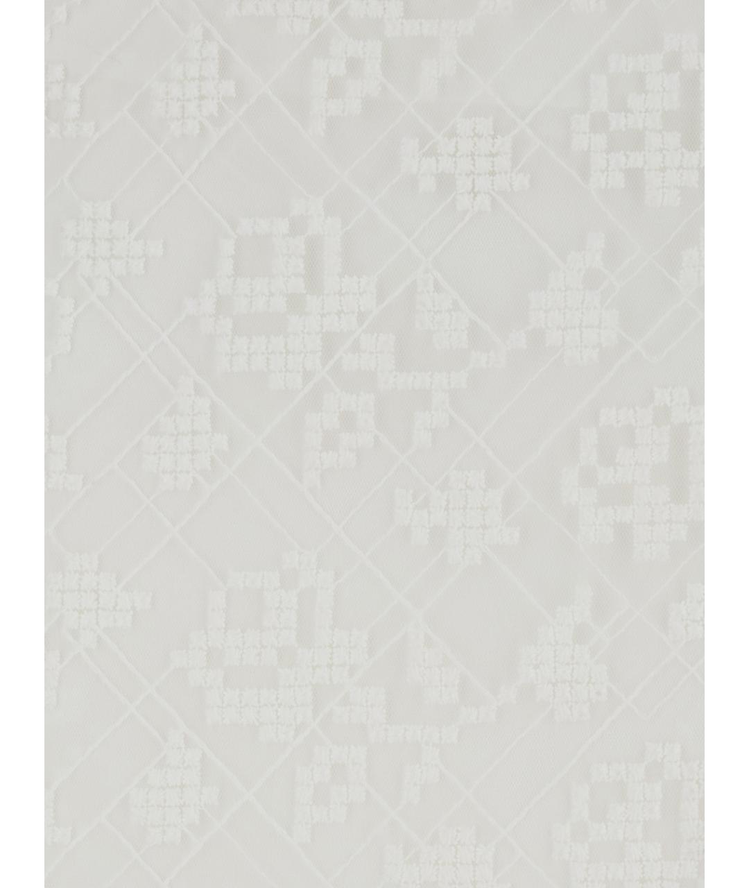 MSGM Белая полиэстеровая юбка миди, фото 3