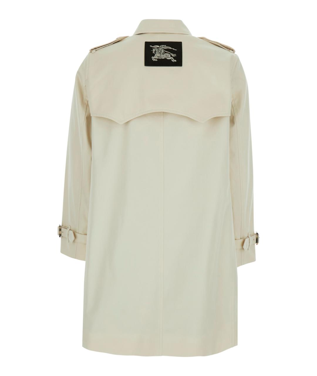 BURBERRY Бежевый хлопковый тренч/плащ, фото 2