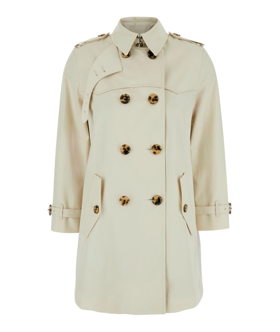 BURBERRY Бежевый хлопковый тренч/плащ, фото 1