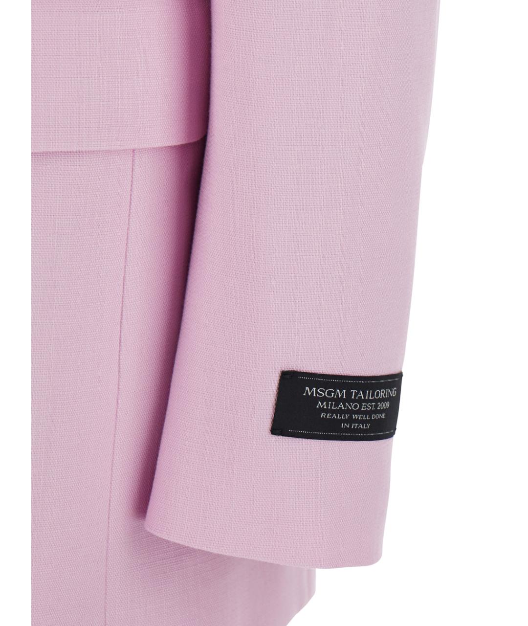 MSGM Розовый вискозный жакет/пиджак, фото 3