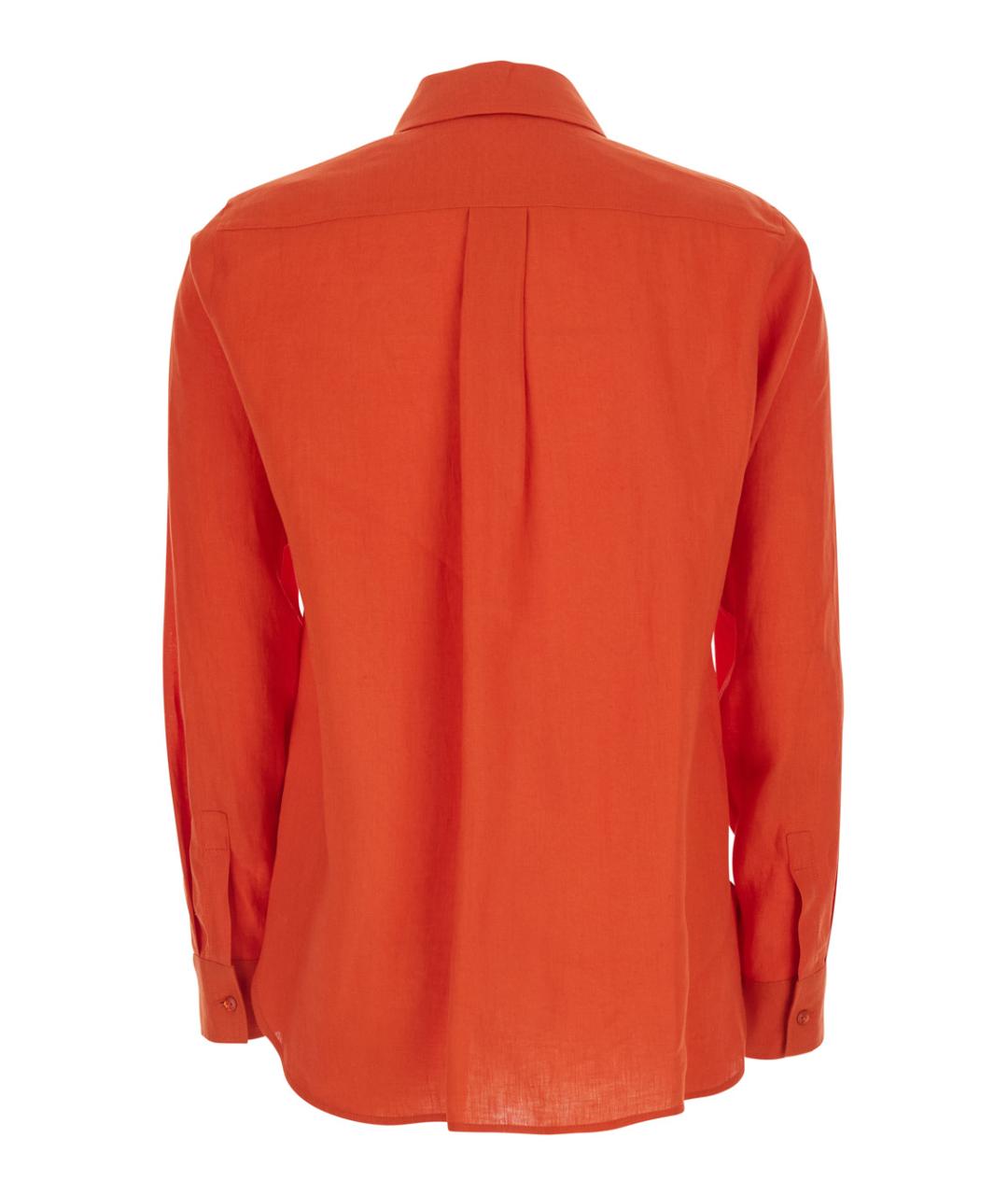 MAX MARA Красная льняная блузы, фото 2