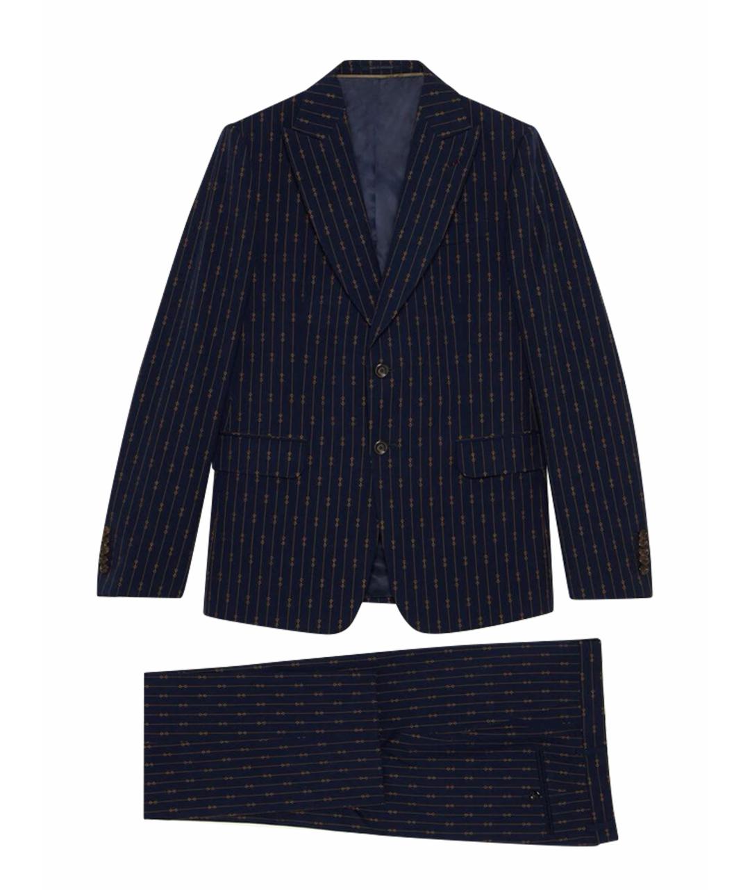 GUCCI Темно-синий костюм с брюками, фото 1