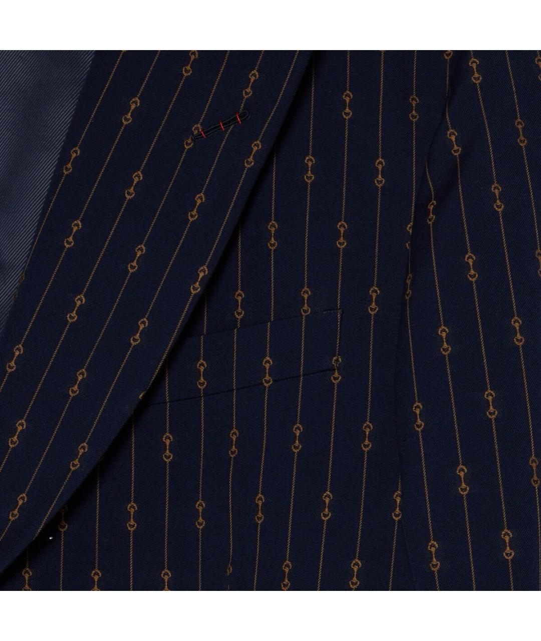 GUCCI Темно-синий костюм с брюками, фото 4