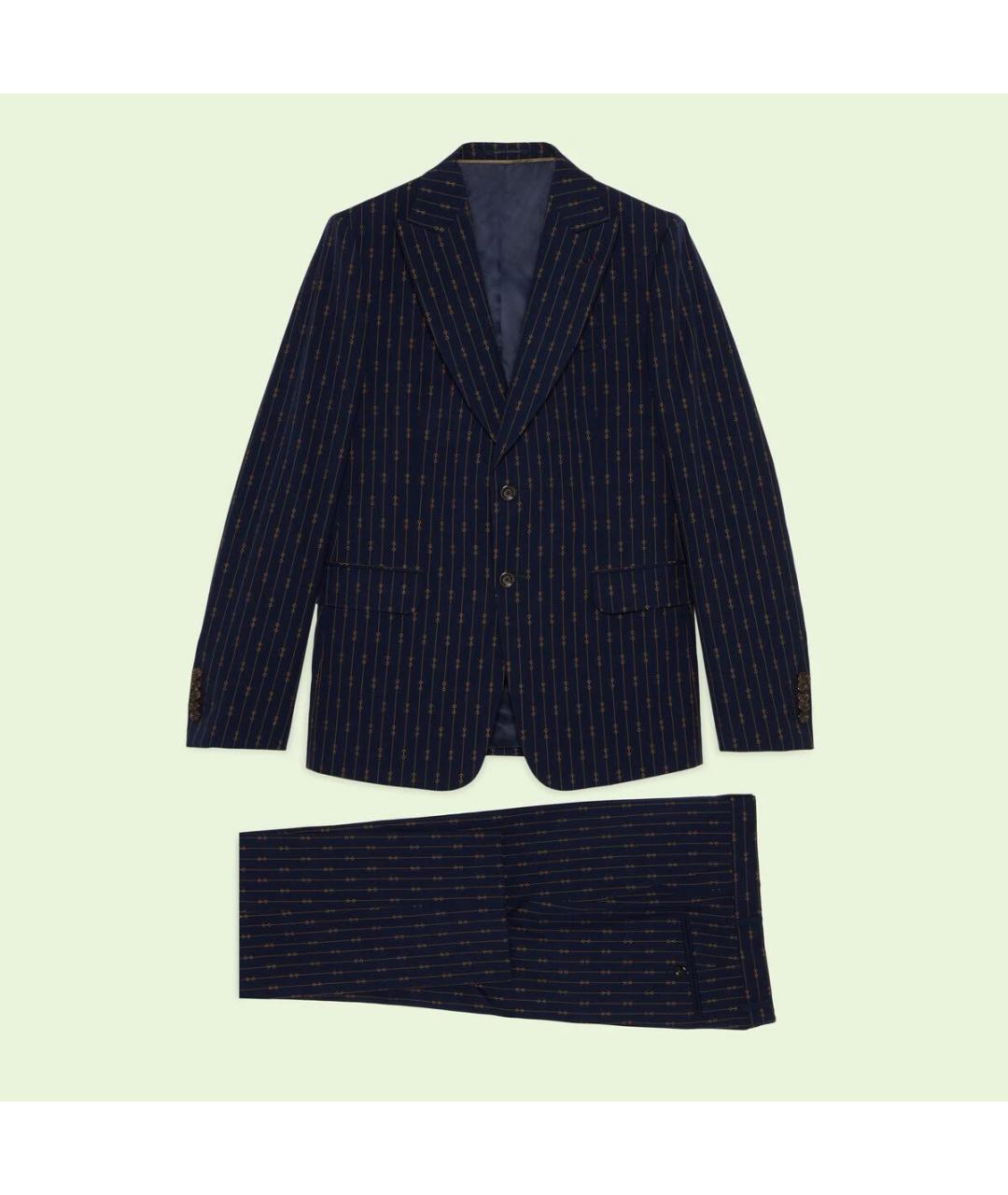 GUCCI Темно-синий костюм с брюками, фото 8