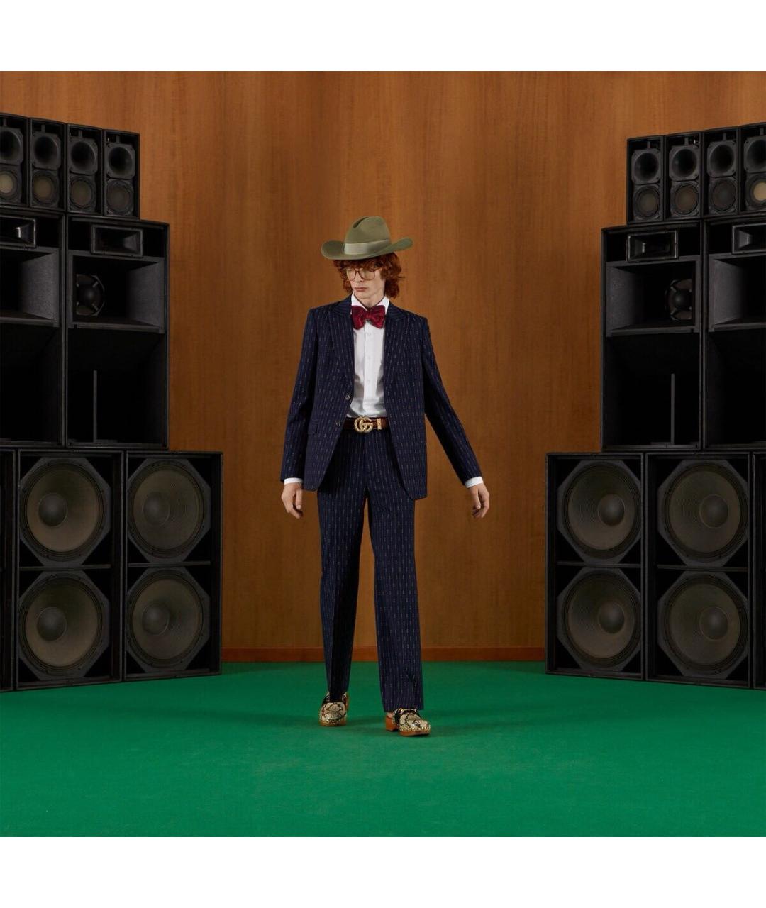 GUCCI Темно-синий костюм с брюками, фото 2