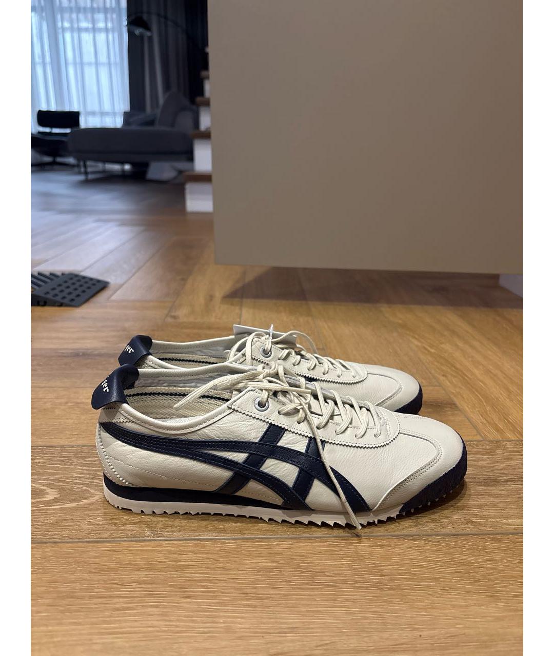 ONITSUKA TIGER Серые кожаные кроссовки, фото 7