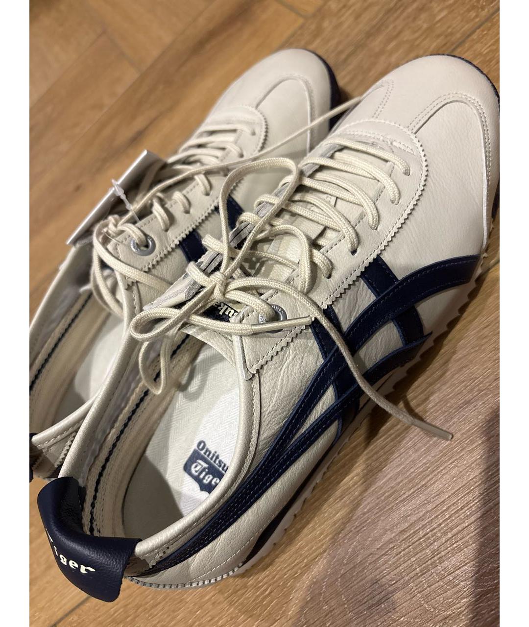 ONITSUKA TIGER Серые кожаные кроссовки, фото 5