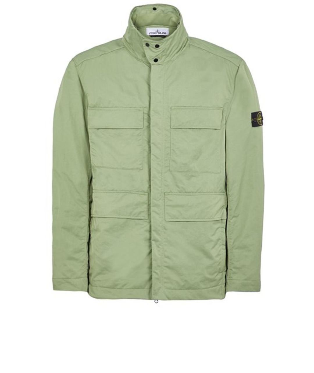 STONE ISLAND Зеленая полиамидовая куртка, фото 10