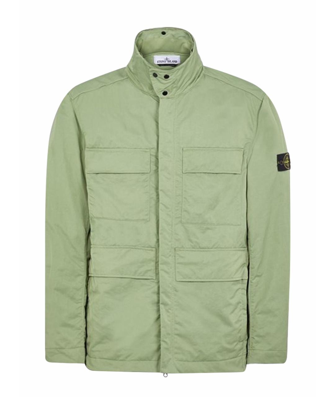 STONE ISLAND Зеленая полиамидовая куртка, фото 1